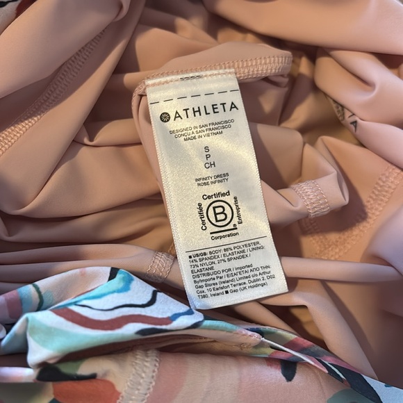 NWT | Athleta Infinity Printed Dress, Elegance Floral Orchid - Picture 9 of 11